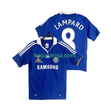 Billiga Fotbollströjor Chelsea LAMPARD 8 2007 2008 Retro Hemma tröja Kortärmad